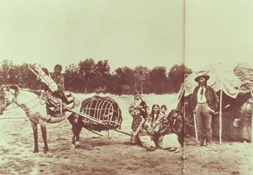Cheyenne-Indianer auf dem Weg, 1878